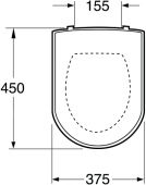 Gustavsberg Artic 9M16S101 | сиденье с крышкой для унитаза Soft Close