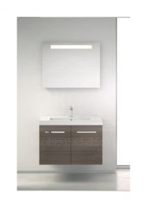 Berloni Bagno DOM DO0043/1410 | комплект мебели для ванной комнаты (серый тик) ― поставщик сантехники и отопительного оборудования SAN-GROZE