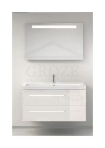 Berloni Bagno DOM DO0045/100 | комплект мебели для ванной комнаты (белый глянец) ― поставщик сантехники и отопительного оборудования SAN-GROZE