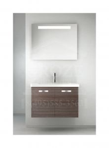 Berloni Bagno EASY EA0033/1410 | комплект мебели для ванной комнаты (серый тик) ― поставщик сантехники и отопительного оборудования SAN-GROZE