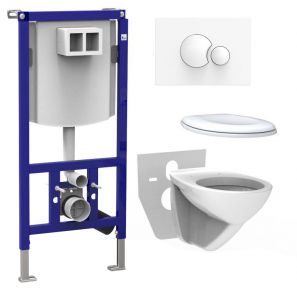 SANIT WC-Pack INEO PLUS BH1120 | комплект SET 5 in 1 (инсталляция+унитаз) ― поставщик сантехники и отопительного оборудования SAN-GROZE