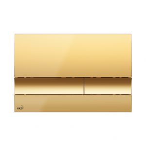 Alcaplast M1725 | клавиша смыва для унитаза (цвет золото) ― поставщик сантехники и отопительного оборудования SAN-GROZE