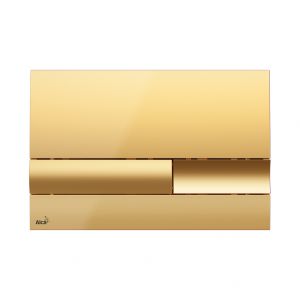 Alcaplast M1745 | клавиша смыва для унитаза (цвет золото) ― поставщик сантехники и отопительного оборудования SAN-GROZE
