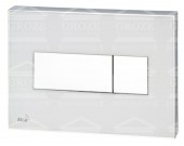 ALCAPLAST M1370 | клавиша смыва с цветным вкладышем для унитаза (цвет белый)