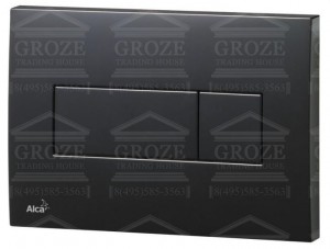ALCAPLAST M378 | клавиша смыва для унитаза (цвет чёрный) ― поставщик сантехники и отопительного оборудования SAN-GROZE