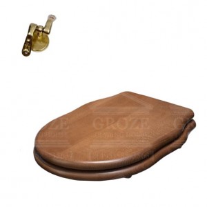 EE76 ARTCERAM HERMITAGE | сиденье с крышкой для унитаза soft close (орех/бронза) ― поставщик сантехники и отопительного оборудования SAN-GROZE