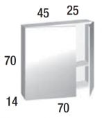 Berloni Bagno SN02SX/100 | шкаф зеркальный (левый)
