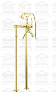 BOHEME Tradizionale Oro | напольный смеситель для ванны (золото/керамика) ― поставщик сантехники и отопительного оборудования SAN-GROZE