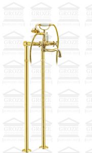 BOHEME Tradizionale Oro | напольный смеситель для ванны (золото) ― поставщик сантехники и отопительного оборудования SAN-GROZE