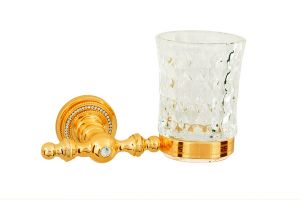 BOHEME Imperiale 10404 | стакан для зубных щёток (золото/swarovski) ― поставщик сантехники и отопительного оборудования SAN-GROZE
