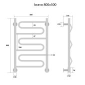 Energy Bravo | электрический полотенцесушитель 800x500