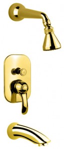 Fiore Jafar 47GO5133 | душевой комплект (золото) ― поставщик сантехники и отопительного оборудования SAN-GROZE