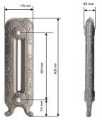 GURATEC DIANA 600/01 | чугунный радиатор - 1 секция AntikKupfer (античная медь)