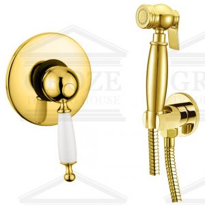 MIGLIORE SFERICA комплект гигиенический душ со смесителем (золото) ― поставщик сантехники и отопительного оборудования SAN-GROZE