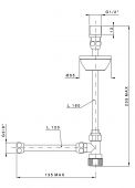 Nicolazzi 5548BZ | кран для подводки воды для унитаза (бронза)
